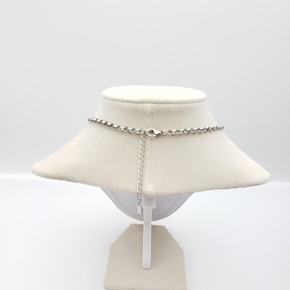 Authentic Louis Vuitton Padlock w/Unbranded Stainless Steel Plated Silver Chain - Picture 5 of 12